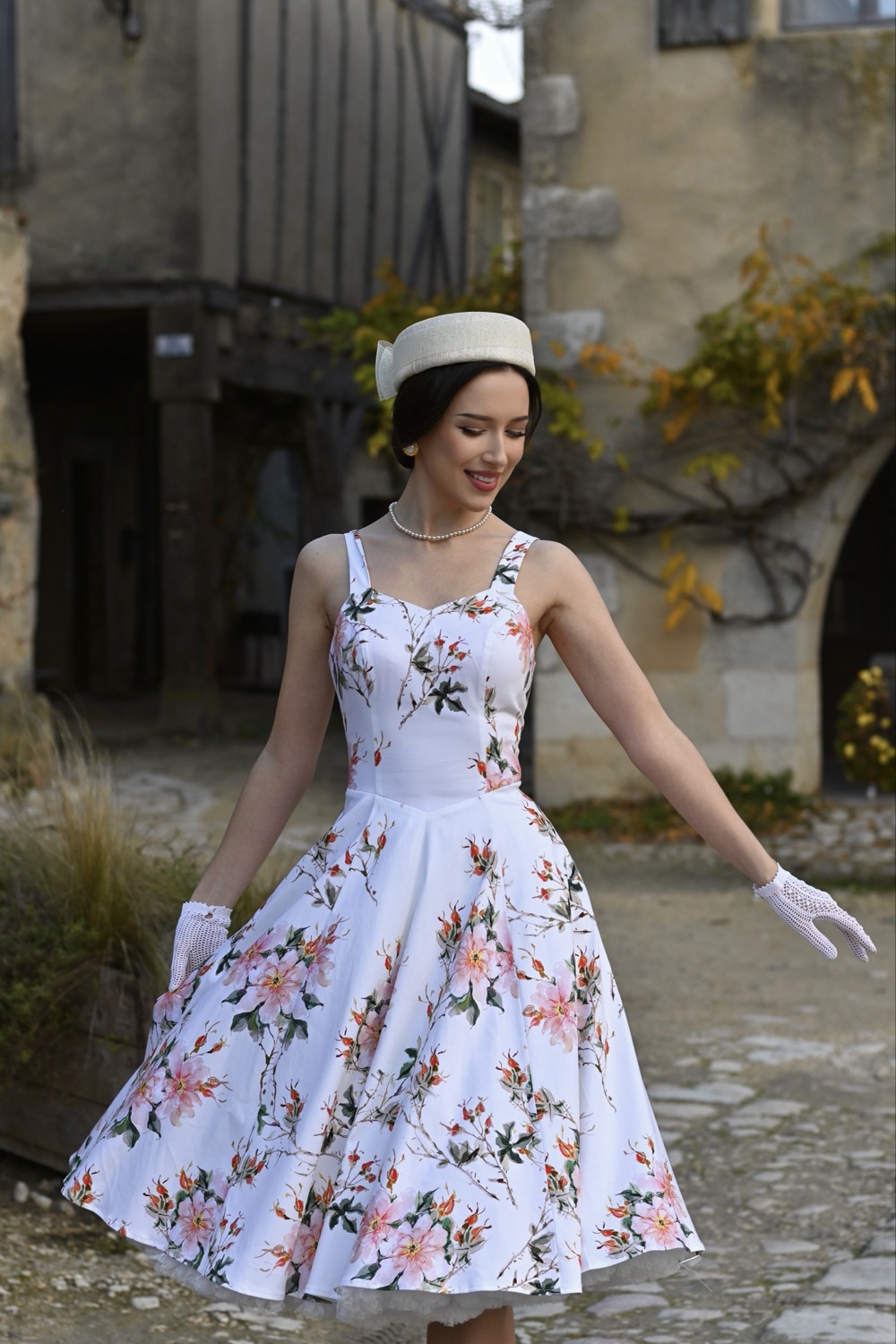 Spring Petal Swing Dress